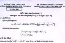 Đề và đáp án môn Toán vòng 2 thi lớp 10 THPT Chuyên KHTN Hà Nội năm 2026