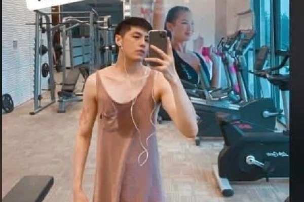 Noo Phước Thịnh bị fan nghi “mượn” váy Mai Phương Thúy đi tập gym