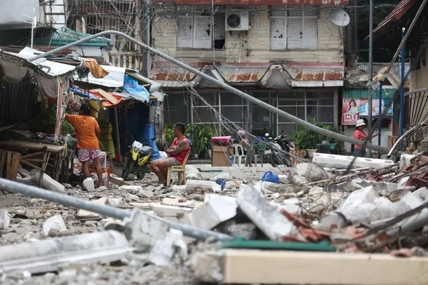 Cảnh tan hoang sau thảm họa động đất ở Philippines